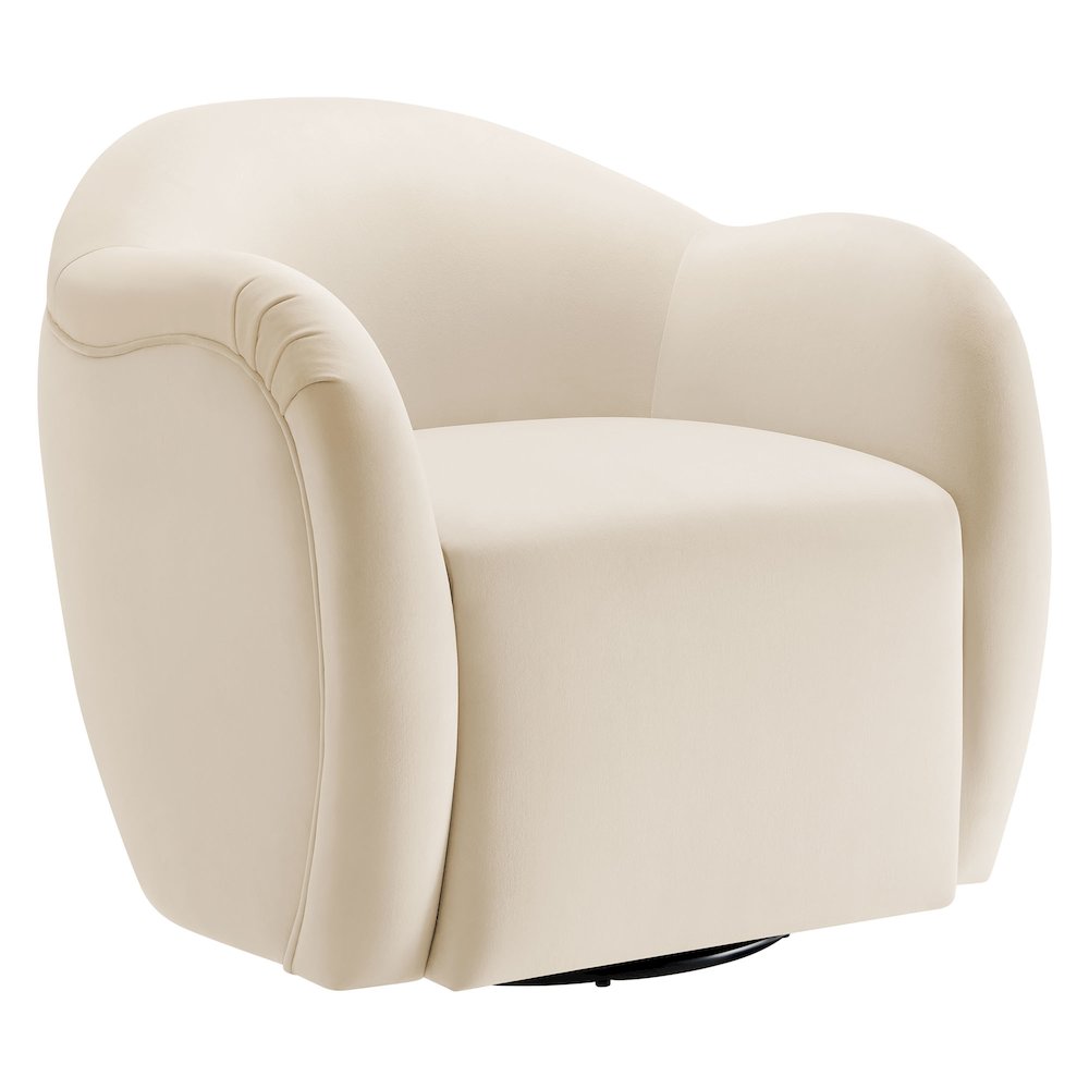 Compose Performance Velvet Swivel Armchair