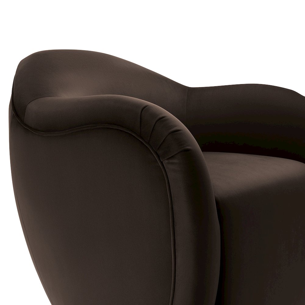Compose Performance Velvet Swivel Armchair
