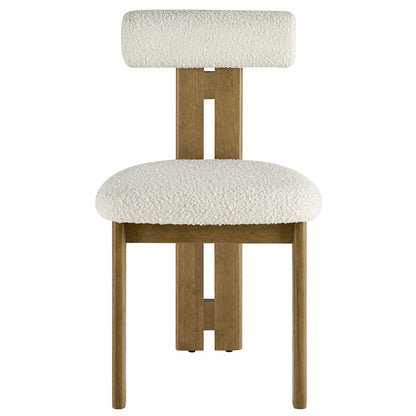 Torian Boucle Fabric Dining Chair Set of 2