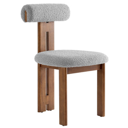 Torian Boucle Fabric Dining Chair Set of 2