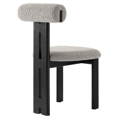 Torian Boucle Fabric Dining Chair Set of 2