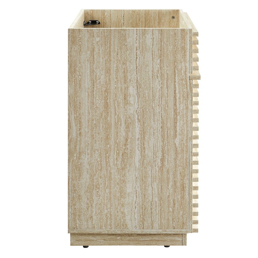 Render 24" Faux Travertine Bathroom Vanity Cabinet (Sink Not Included)