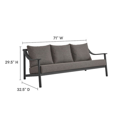 Terrace Outdoor Patio Aluminum Sofa