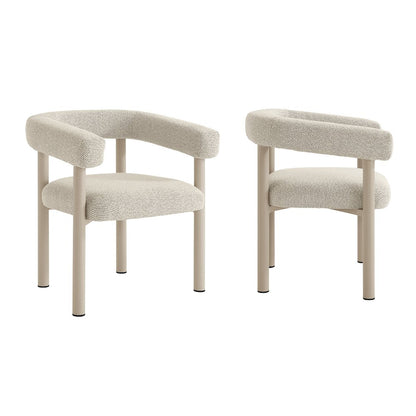 Nautica Outdoor Patio Aluminum Dining Armchairs Set of 2