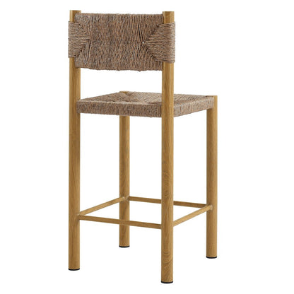 Parkland Outdoor Patio Rattan and Aluminum Counter Stools Set of 2