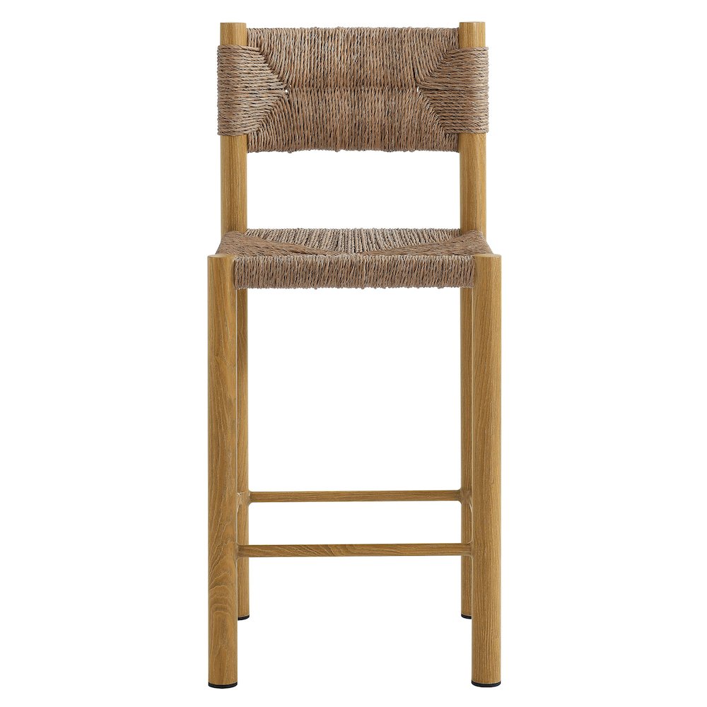 Parkland Outdoor Patio Rattan and Aluminum Counter Stools Set of 2