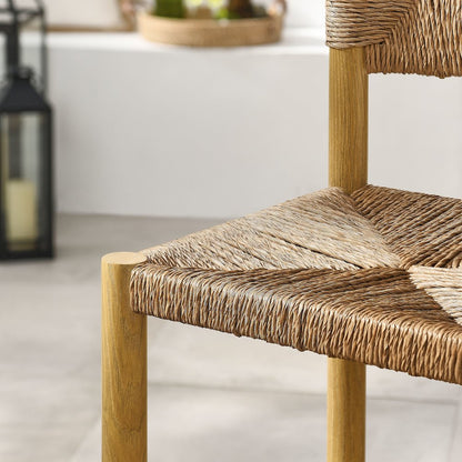 Parkland Outdoor Patio Rattan and Aluminum Counter Stools Set of 2