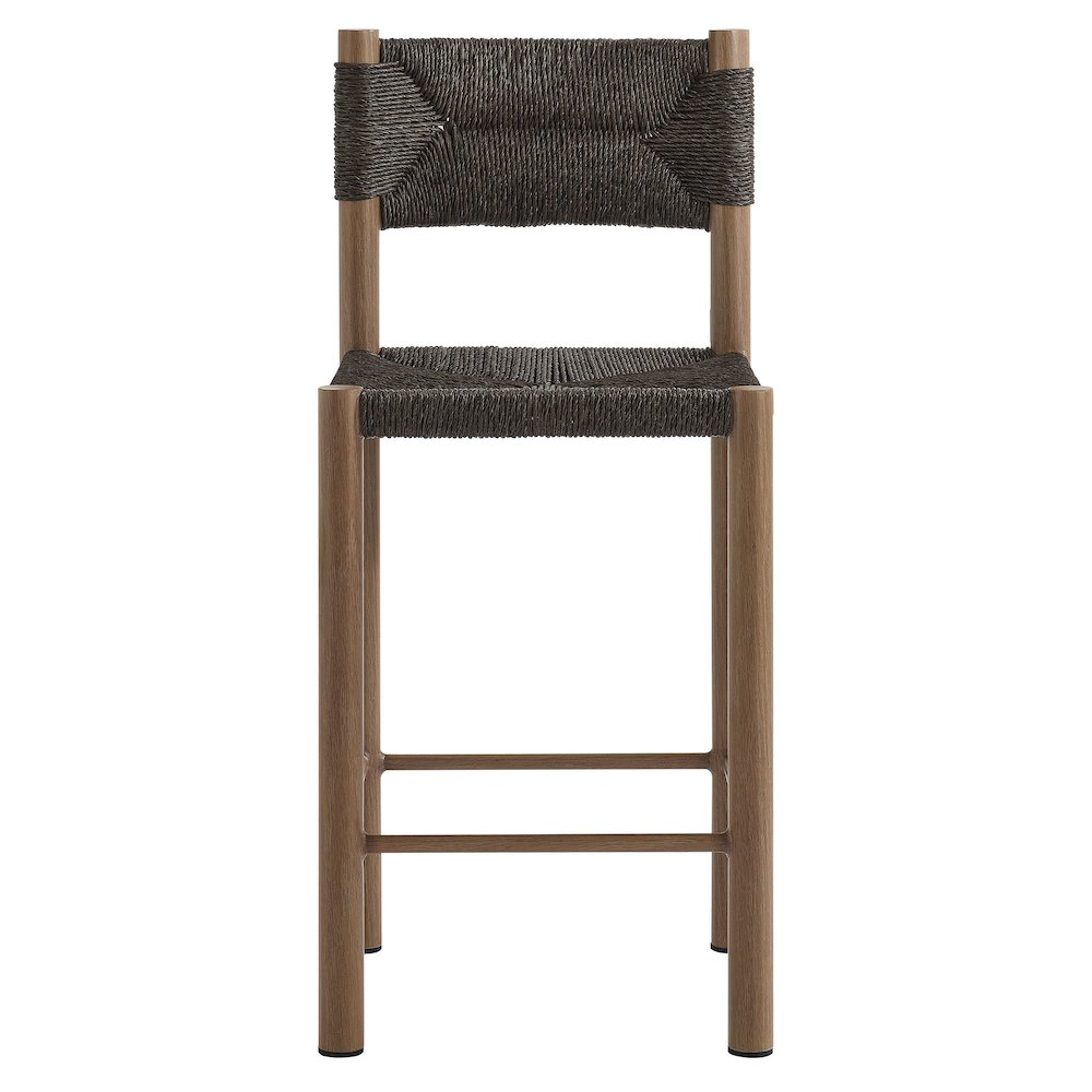 Parkland Outdoor Patio Rattan and Aluminum Counter Stools Set of 2