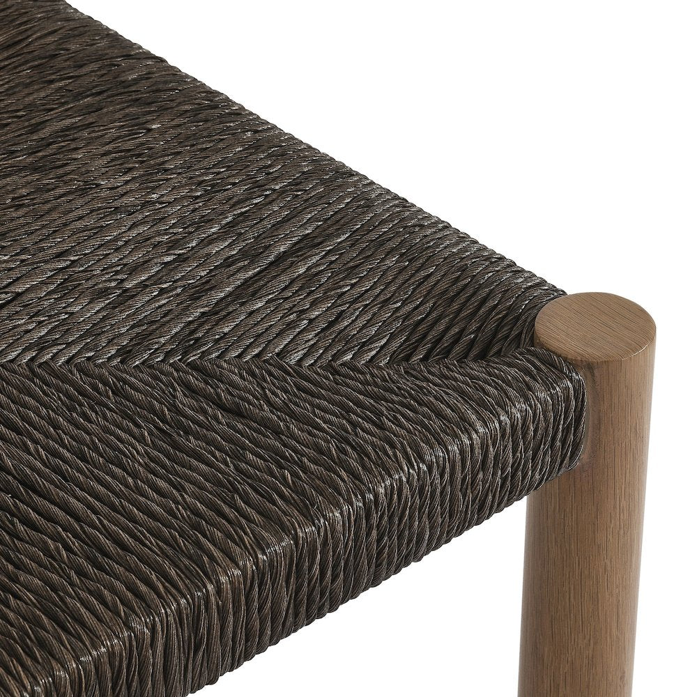 Parkland Outdoor Patio Rattan and Aluminum Counter Stools Set of 2