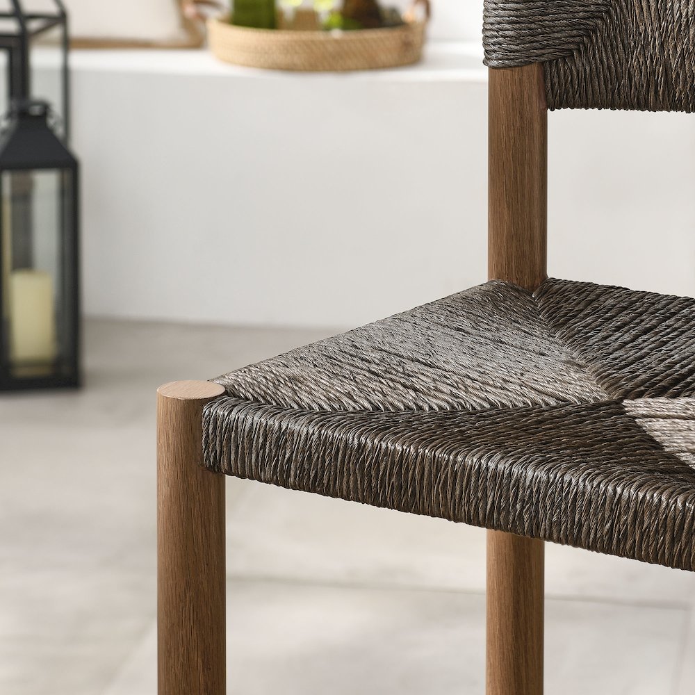 Parkland Outdoor Patio Rattan and Aluminum Counter Stools Set of 2