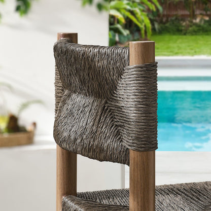 Parkland Outdoor Patio Rattan and Aluminum Bar Stools Set of 2
