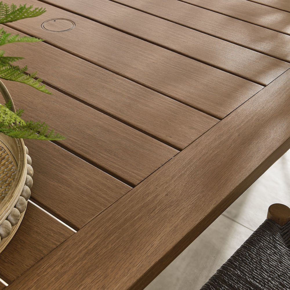 Parkland 76" Outdoor Patio Aluminum Dining Table
