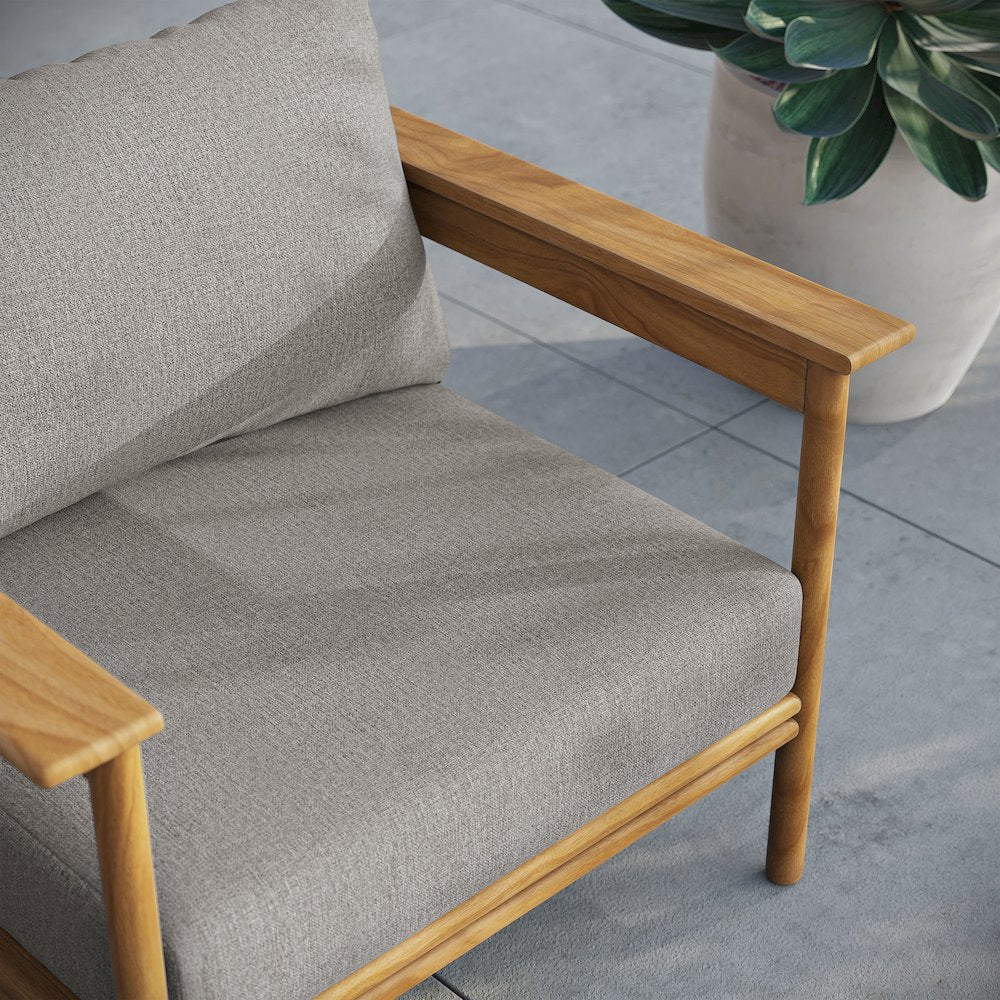 Wren Outdoor Patio Teak Wood Armchair