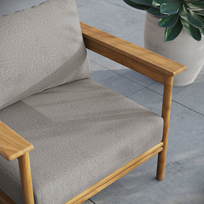 Wren Outdoor Patio Teak Wood Armchair
