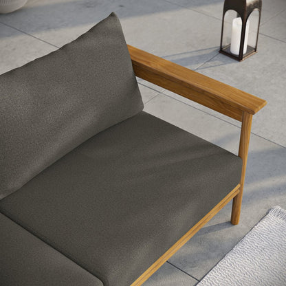 Wren Outdoor Patio Teak Wood Sofa