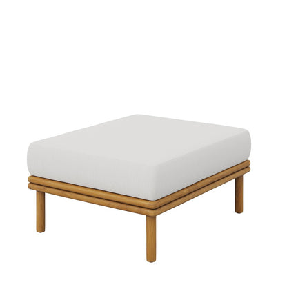 Wren Outdoor Patio Teak Wood Ottoman