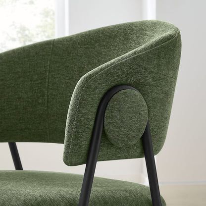 Nella Upholstered Heathered Chenille Dining Chairs Set of 2