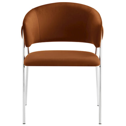Nella Upholstered Performance Velvet Dining Chair Set of 2