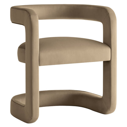 Winslow Barrel Performance Velvet Dining Chair