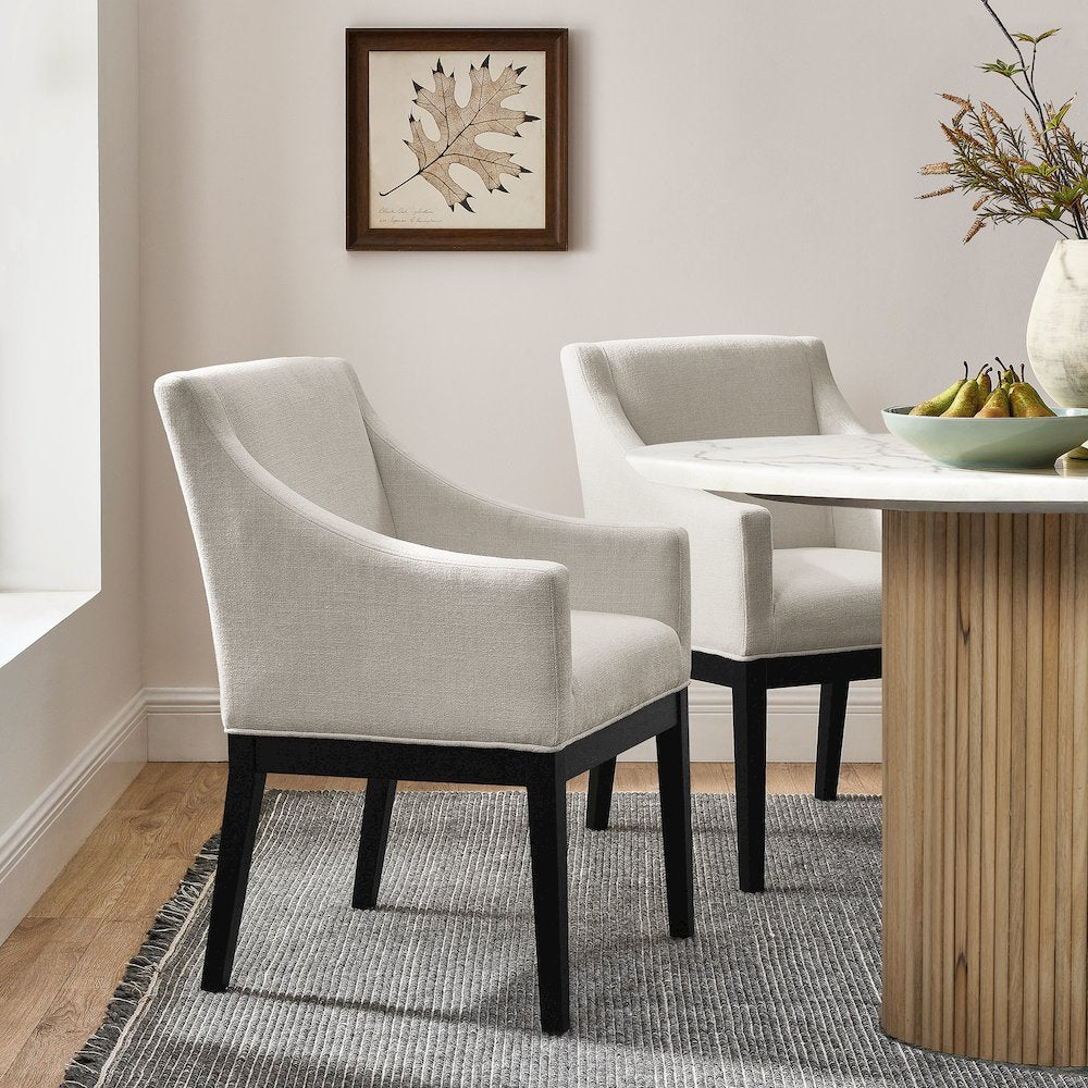 Alton Fabric Upholstered Dining Armchair
