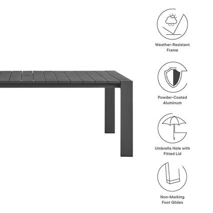Tahoe 9-Piece Outdoor Patio Aluminum Dining Set