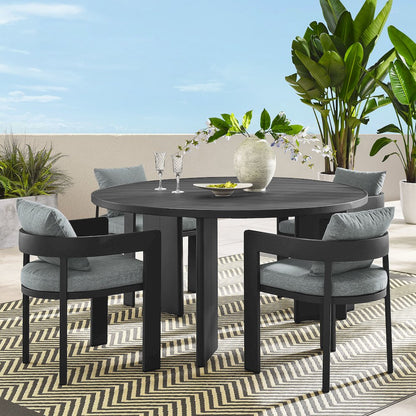 Tahoe 5-Piece Outdoor Patio Aluminum Dining Set