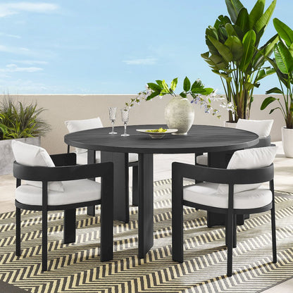 Tahoe 5-Piece Outdoor Patio Aluminum Dining Set