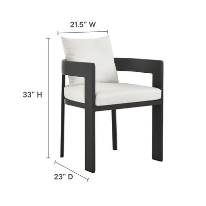 Tahoe 5-Piece Outdoor Patio Aluminum Dining Set