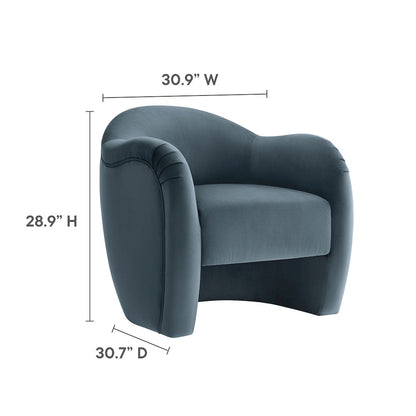 Compose Performance Velvet Accent Chair