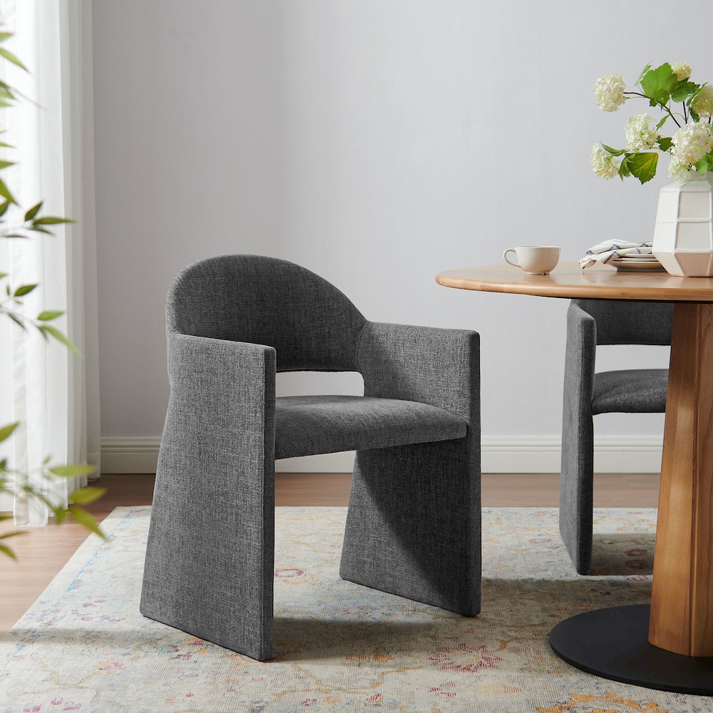 Talia Upholstered Fabric Dining Armchair