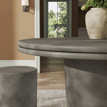 Brion 48" Indoor - Outdoor Patio Concrete Round Dining Table