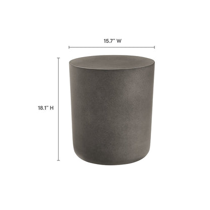 Brion Indoor - Outdoor Patio Concrete Stool