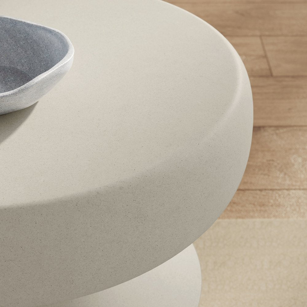 Terza Indoor - Outdoor Patio Concrete Side Table