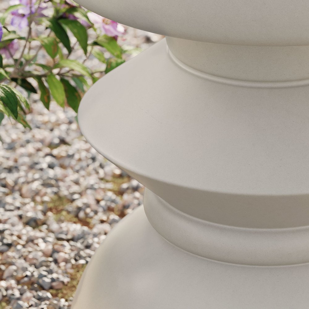 Terza Indoor - Outdoor Patio Concrete Side Table