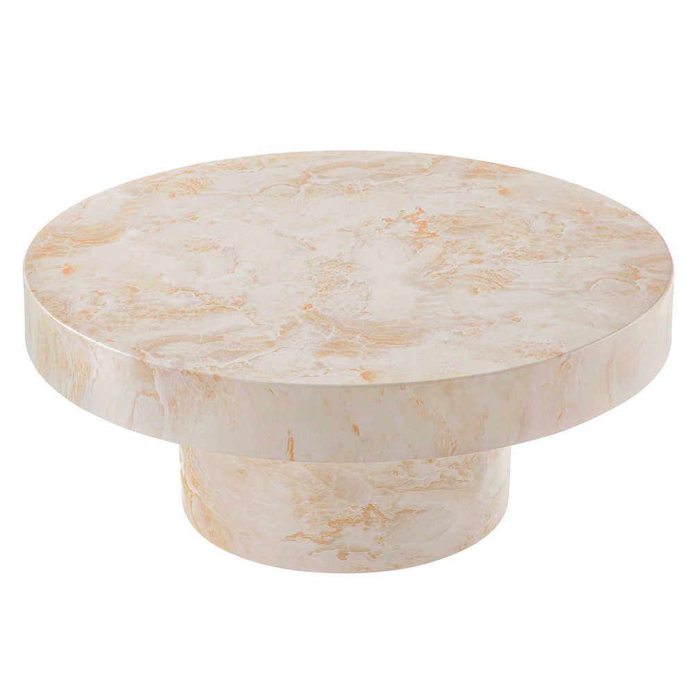 Alora Indoor - Outdoor Patio Concrete Round Coffee Table