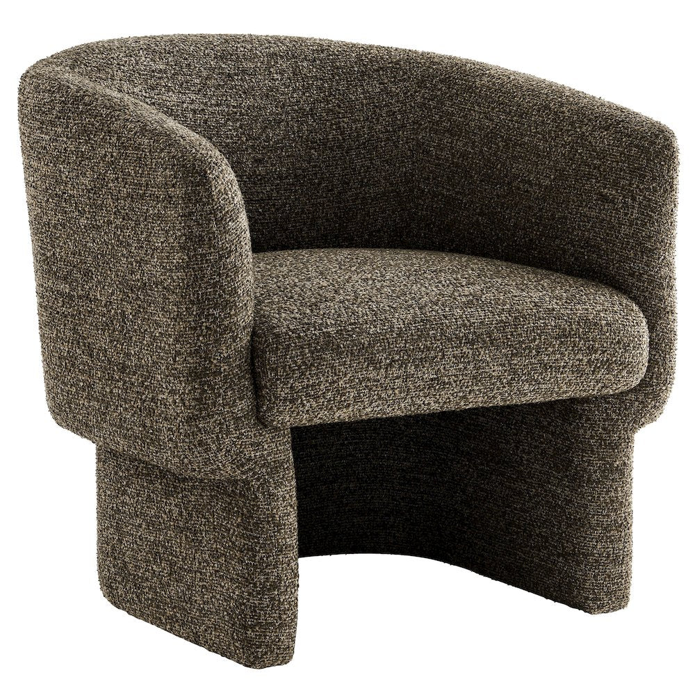 Muse Boucle Fabric Barrel Accent Chair