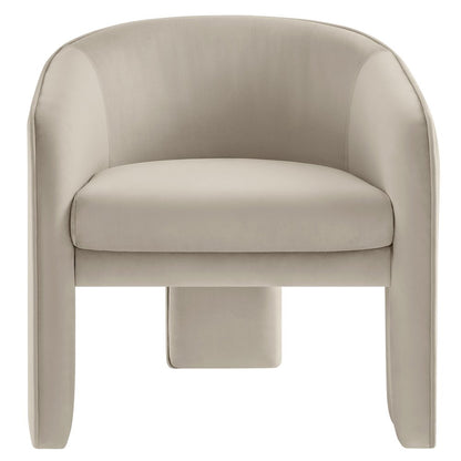 Greer Performance Velvet Upholstered Accent Armchair