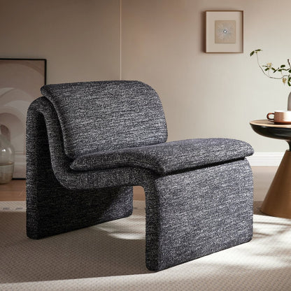 Dune Boucle Upholstered Armless Accent Chair