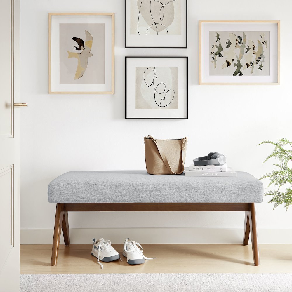 Lyra 47" Fabric Upholstered Bench