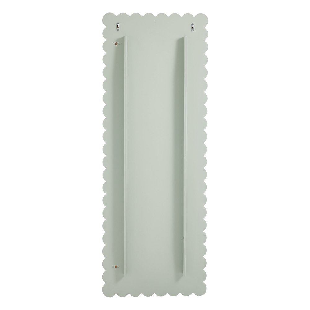 Emmeline Scalloped Rectangle Floor Mirror