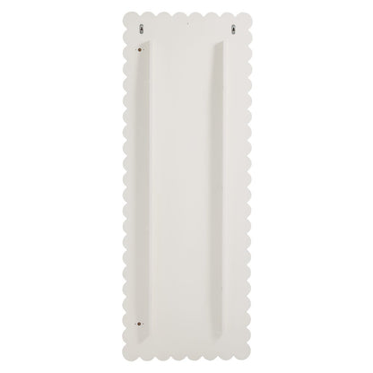 Emmeline Scalloped Rectangle Floor Mirror