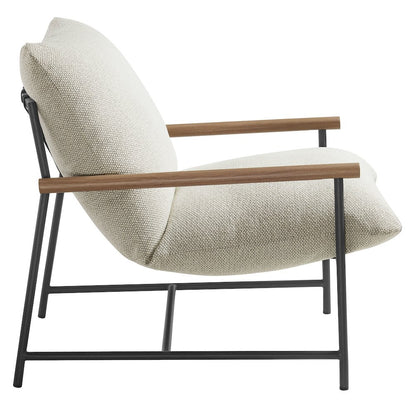 Raya Outdoor Patio Boucle Sling Lounge Chair