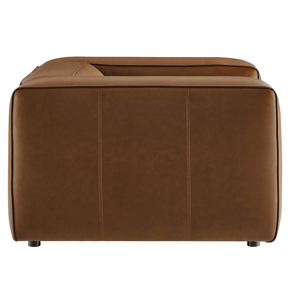 Auren Upholstered Vegan Leather Modular Armchair