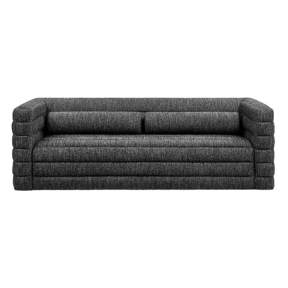 Relle Channel Tufted Boucle Upholstered Sofa