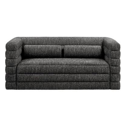 Relle Channel Tufted Boucle Upholstered Loveseat
