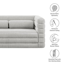 Relle Channel Tufted Boucle Upholstered Loveseat