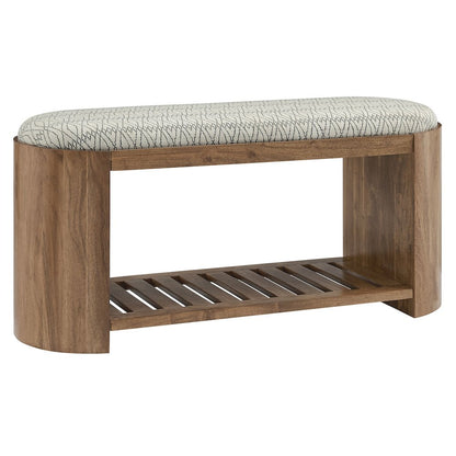Ashby 45" Geometric Upholstered Bench
