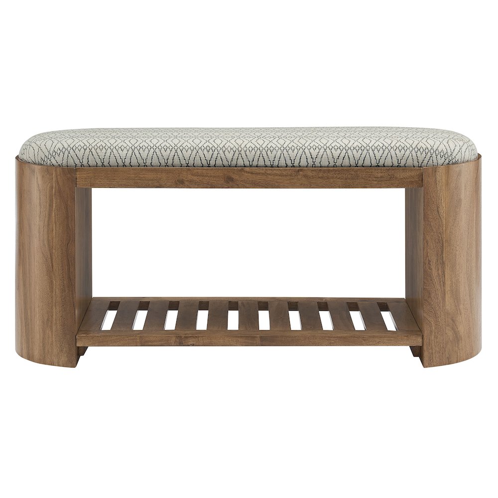 Ashby 45" Geometric Upholstered Bench