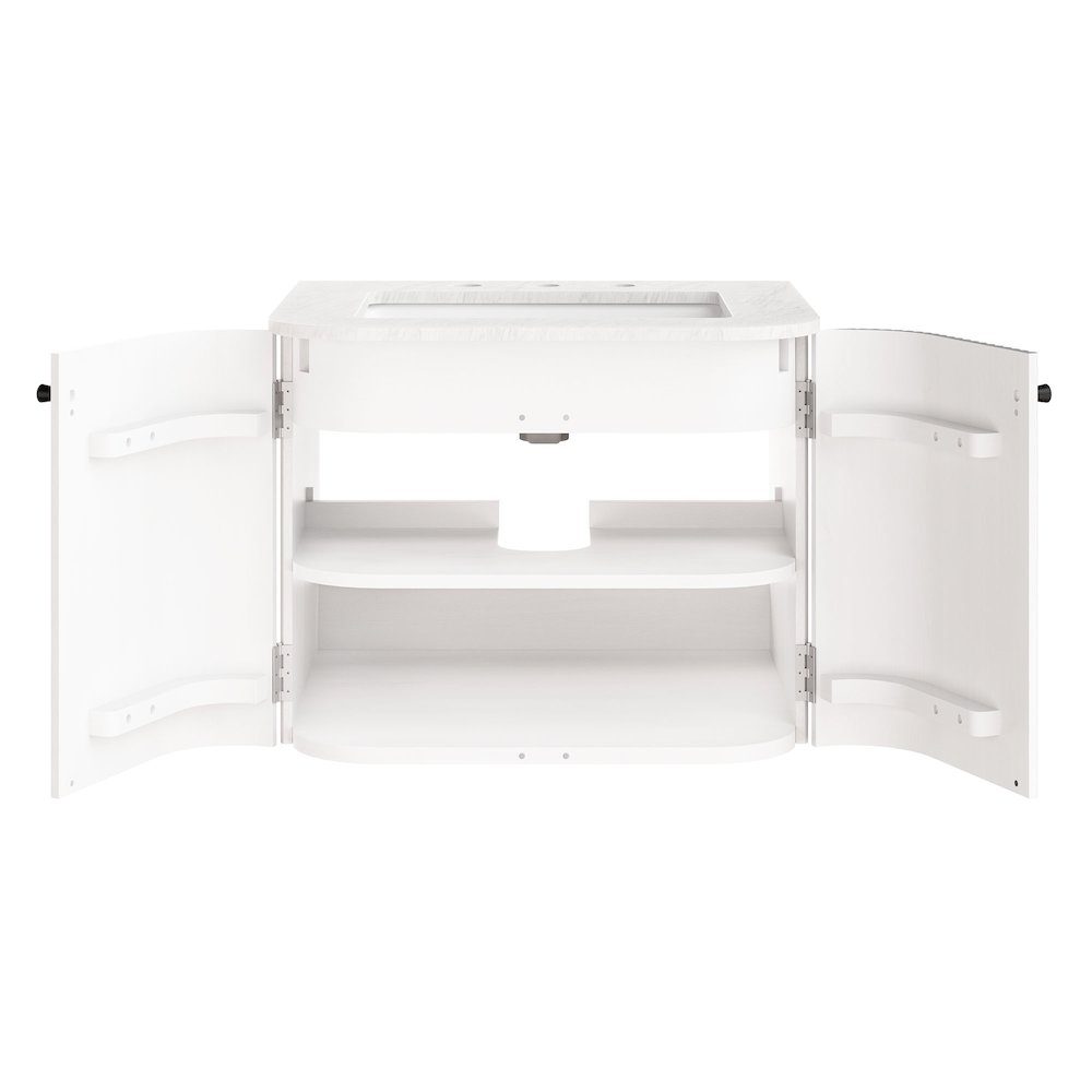Zia 24" Wall-Mount Bathroom Vanity with Marble Sink