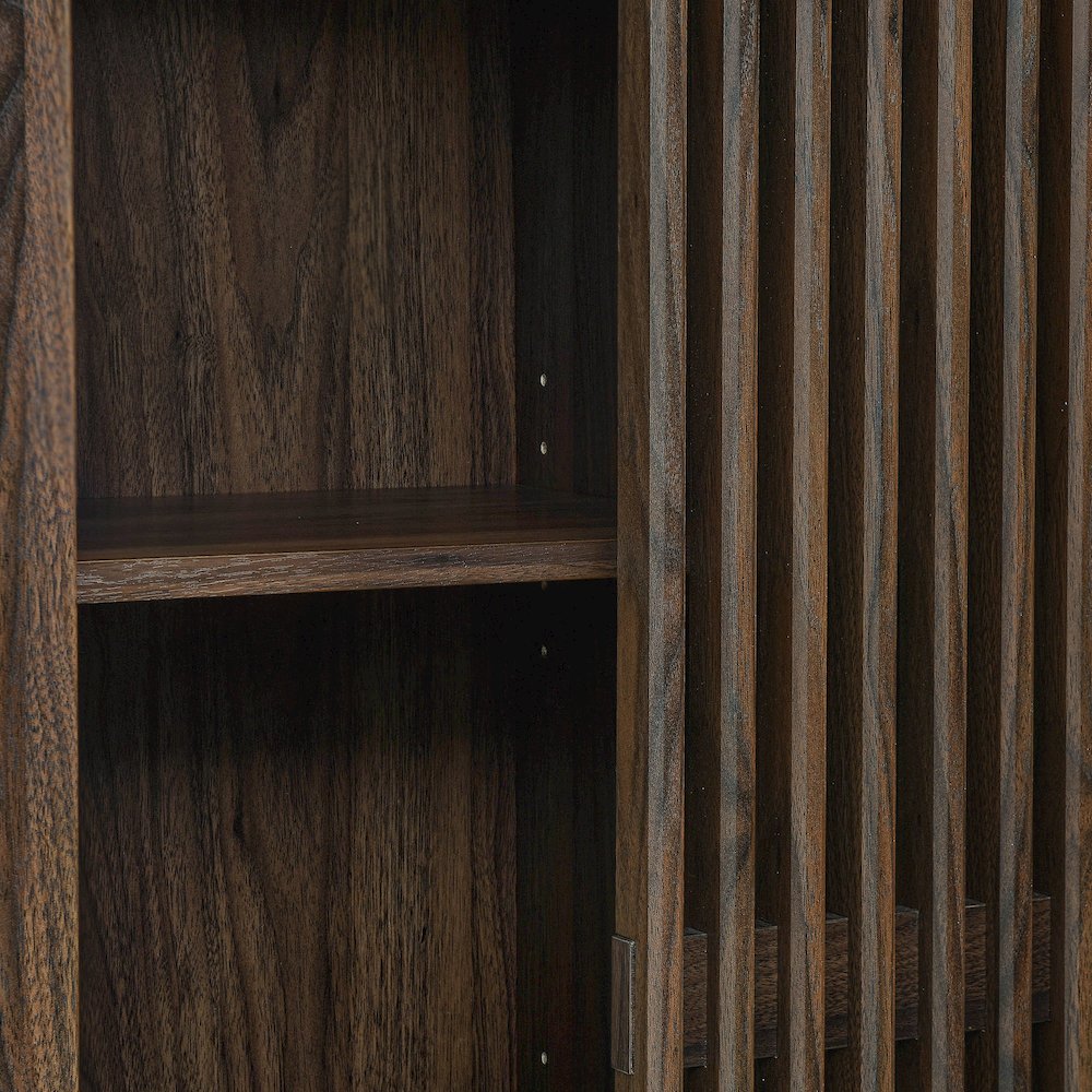 Vaughn 71" Arched Storage Display Cabinet